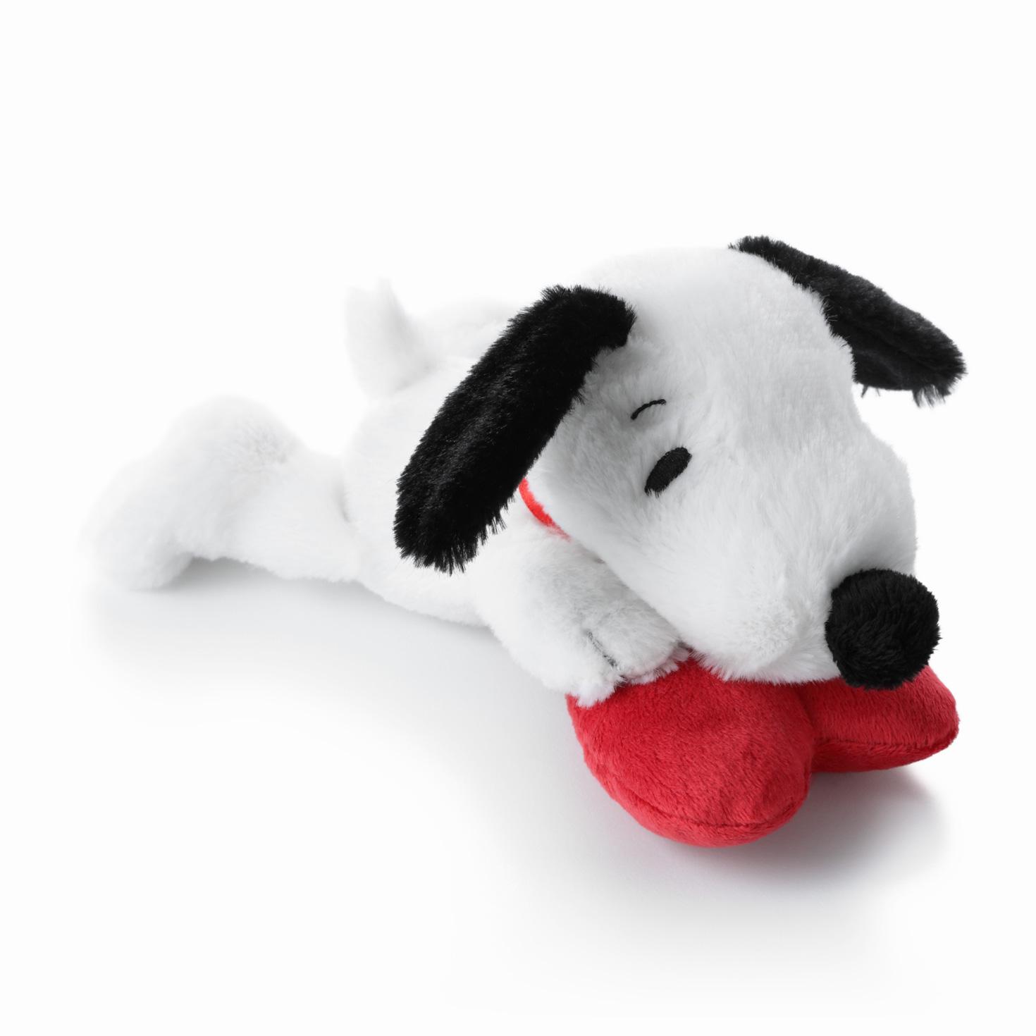 snoopy valentine's day plush