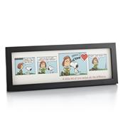 Snoopy and Peppermint Patty Framed Print