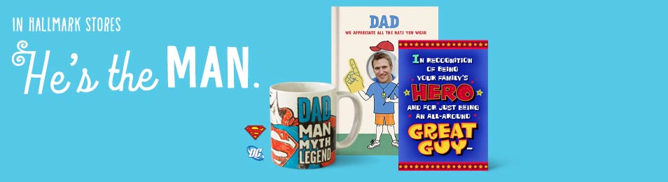 He&rsquo;s the man. Let him know it with one-of-a-kind cards and gifts.